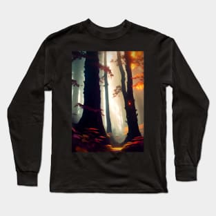 The Fantasy Light In Forest. Long Sleeve T-Shirt